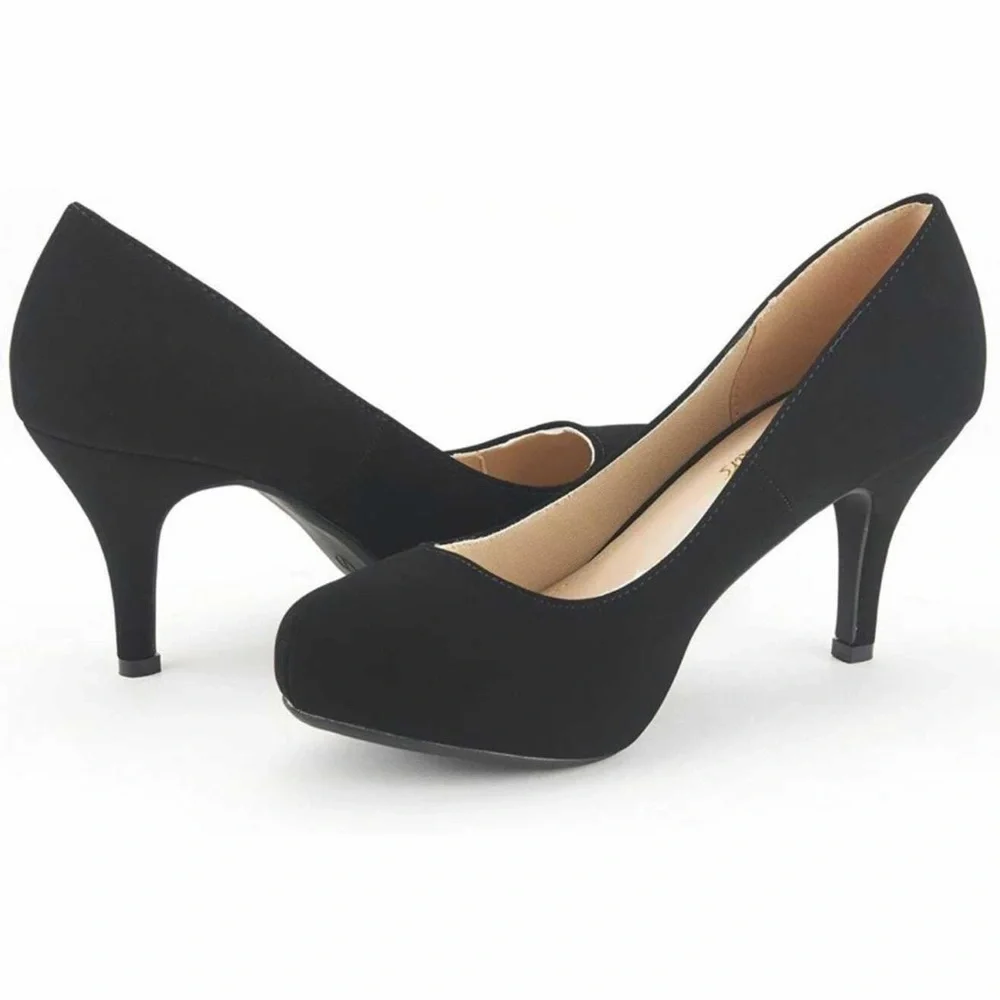 DREAM PAIRS Tiffany Women's Low Stiletto Heel - Picture 1 of 4